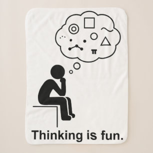 Thinking_is_fun Sherpa Blanket