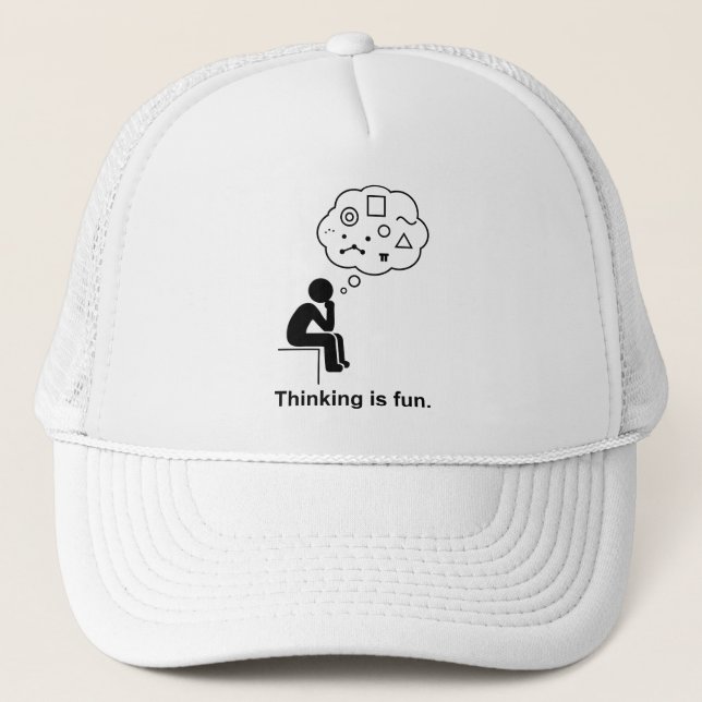 Thinking_is_fun Trucker Hat (Front)