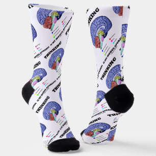 Thinking Is My Modus Operandi Brain Anatomy Socks