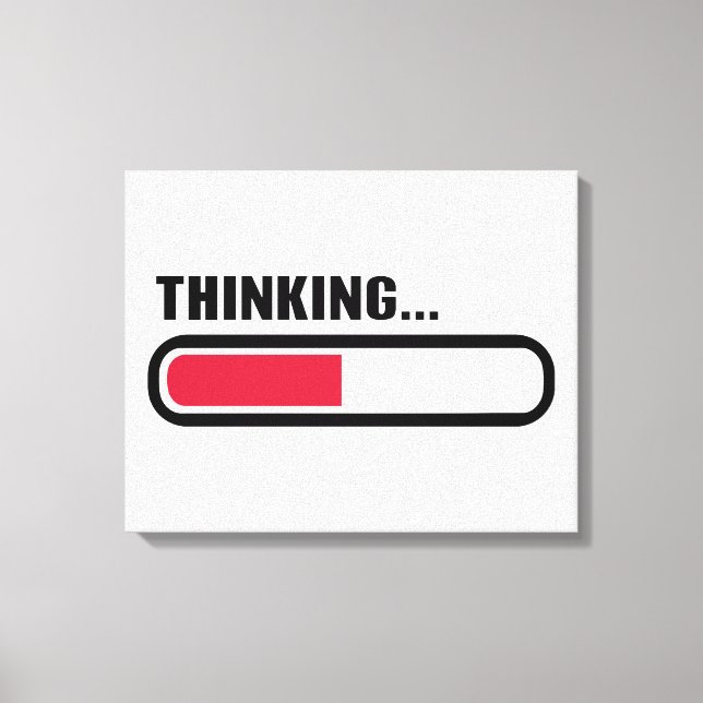 Thinking loading canvas print (Front)