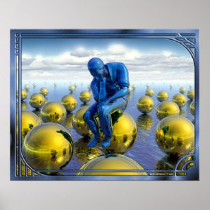 Thinking Man Poster