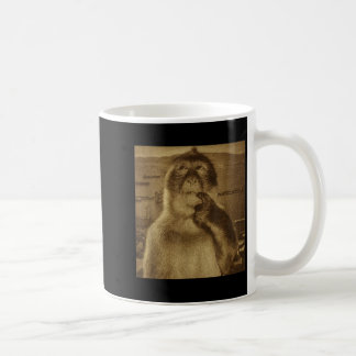Thinking Monkey Meme Vintage Retro  Coffee Mug