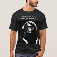 Thinking Monkey Pop Art To be or not to be Men's