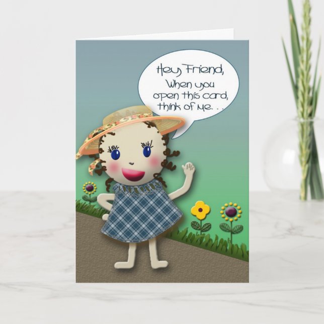Thinking of Friend - Card (Front)