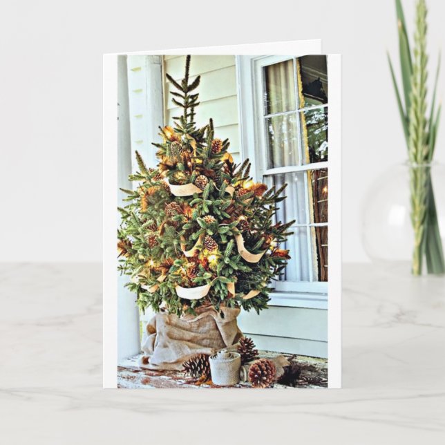 THINKING OF "GOOD FRIENDS AT CHRISTMAS "CHRISTMAS" HOLIDAY CARD (Front)