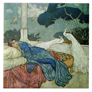 “Thinking of Lady Yang” by Edmund Dulac Ceramic Tile