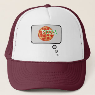 Thinking of Pizza Think Bubble Hat