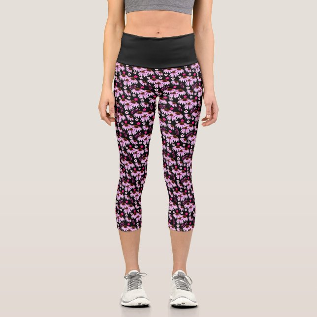 Thinking of Summer Capri Leggings (Front)