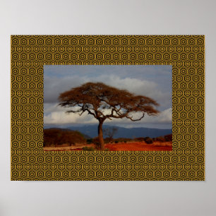 Thinking Of You African Sky Nature Scape Poster
