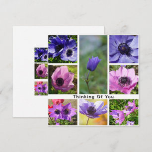 Thinking of You Anemone Photo Collage Save The Date