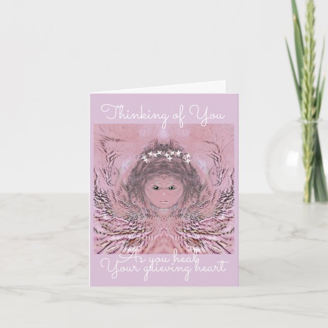 Thinking of You Angel Bereavement Card (Front)