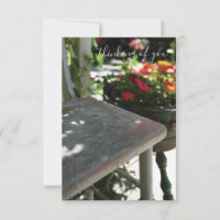 Thinking of You | Antique Chair and Flowers