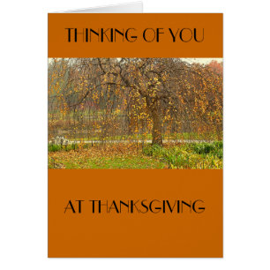 Thinking of You at Thanksgiving" Card