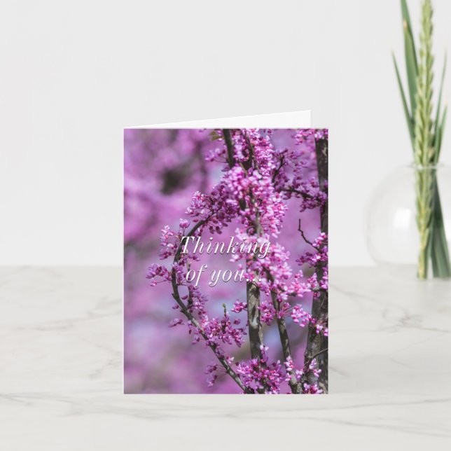 Thinking Of you Avondale Redbud Art Card (Front)