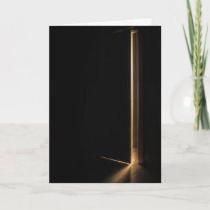 Thinking of You Beam of Light In Doorway Card
