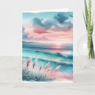 Thinking of You   Beautiful Ocean Scene Card