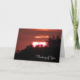 Thinking of You   Beautiful Sunset Card