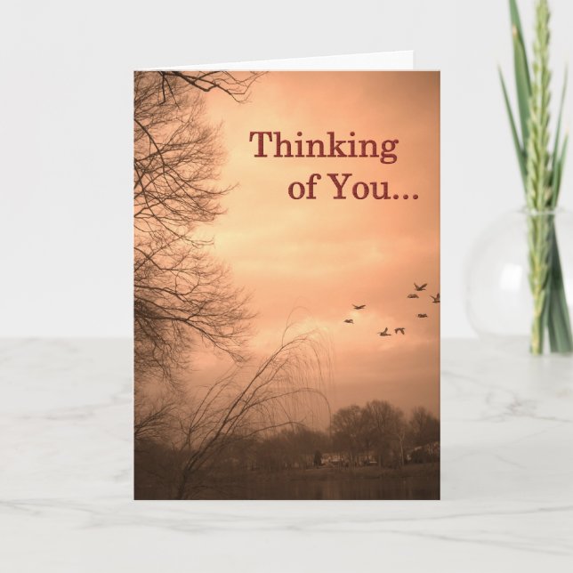 Thinking of You - Blank Inside Card (Front)