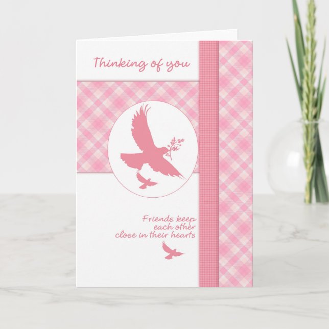 Thinking of you blank note card (Front)