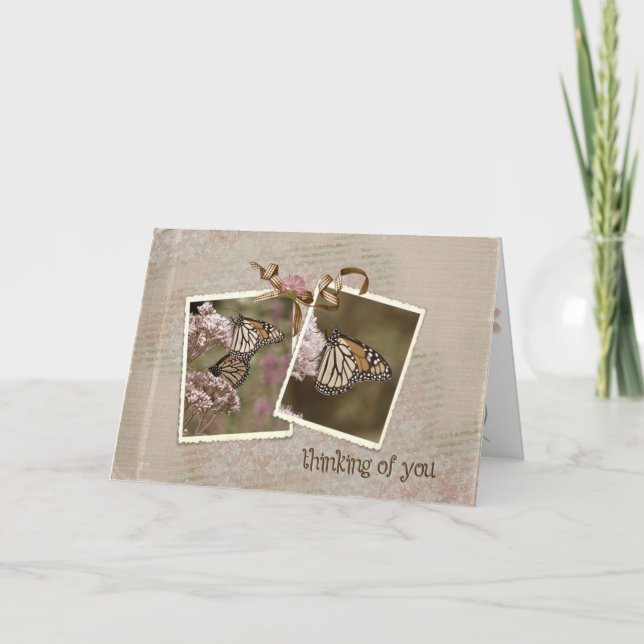 Thinking of You Butterflies Card (Front)