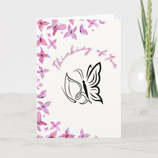 Thinking of You Butterfly Card (Front)