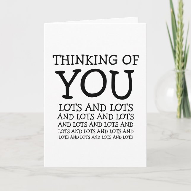 Thinking of you, cancer or get well customisable card (Front)