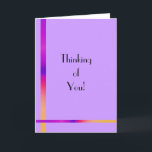 Thinking of You! Card<br><div class="desc">"Thinking of You!" greeting card.  Add your own message on the inside or change the message on the front.  You can even change the background colour or design. Match with other products from Moving Light Gallery.</div>