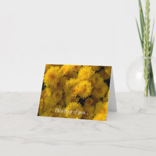 Thinking Of You Card - Golden Mums