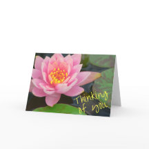 Thinking of You Card - waterlily