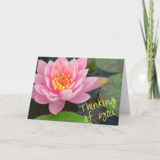 Thinking of You Card - waterlily