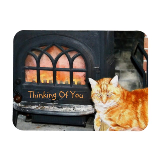 Thinking Of You Cat Magnet (Horizontal)