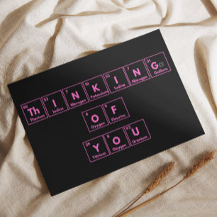 Thinking of you chemistry card
