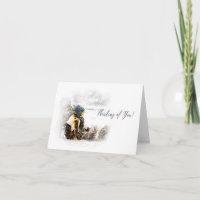 Thinking of you - Child Sitting & waiting-Snow