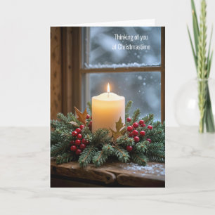 Thinking of You Christmas  Holiday Card