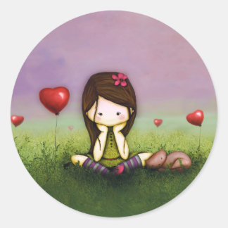 Thinking of You Classic Round Sticker