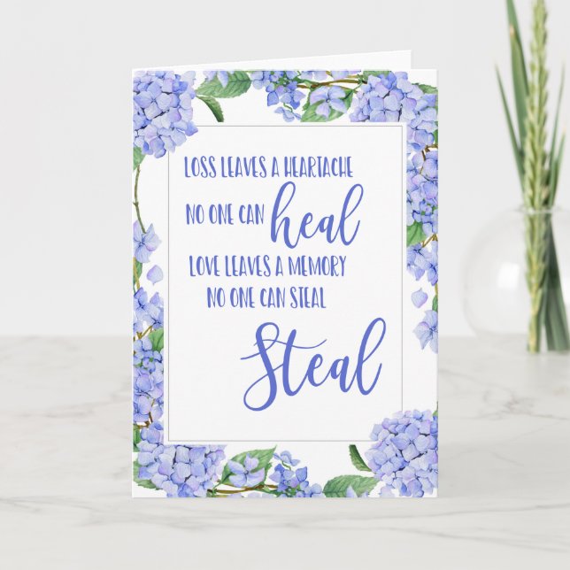 thinking of you condolences bereaved loss loved card (Front)