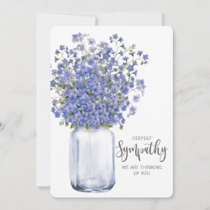 thinking of you condolences bereaved loss loved holiday card