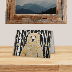 Thinking of You Cute Bear Hug Thank You Card