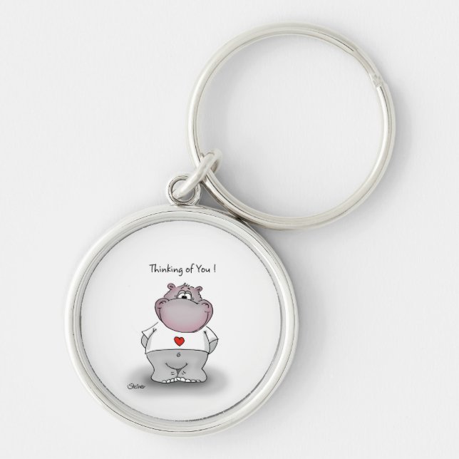 Thinking of You! Cute gift for your loved one. Key Ring (Front)