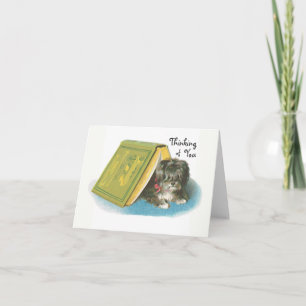 Thinking of You - Cute Yorkshire Terrier Yorkie Card