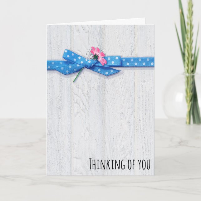 Thinking of You Daisy and Ribbon Card (Front)