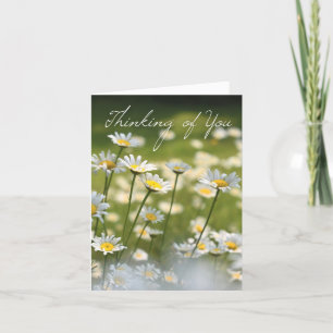 Thinking of You Daisy Flower Photo Card