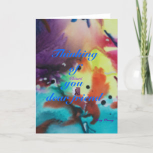 Thinking of you dear friend card
