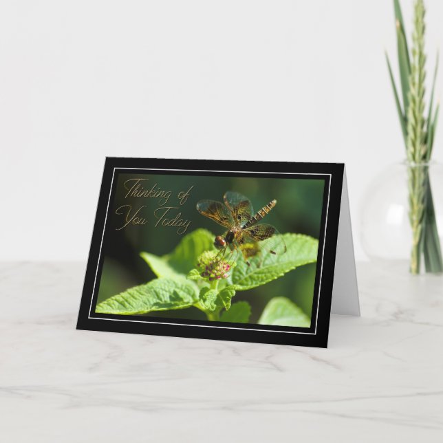 Thinking of You Dragonfly Card (Front)