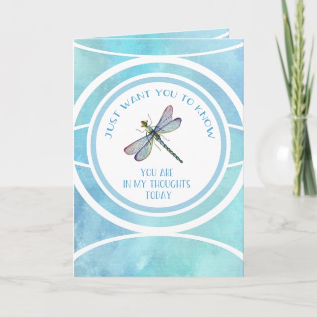 Thinking of You Dragonfly Card (Front)