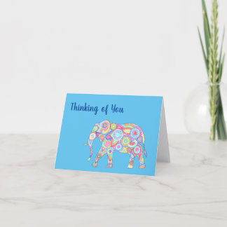 Thinking of you elephant card