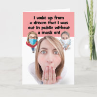 Thinking of You Face Mask Stress Dream Humor