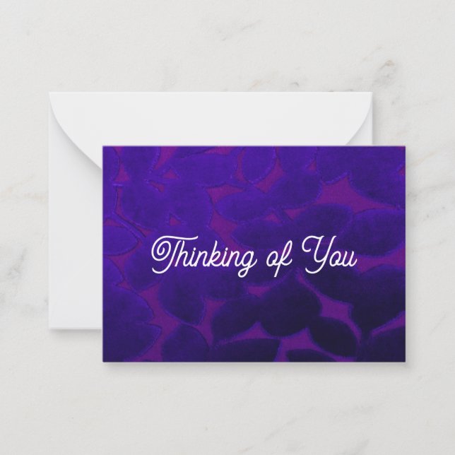 Thinking of You Flat Note Card (Front)