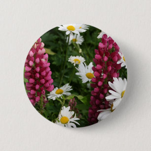 Thinking Of You Floral Blossoms 6 Cm Round Badge