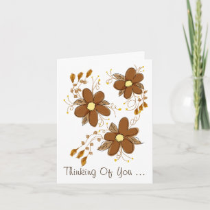 Thinking Of You Floral Card